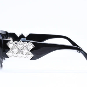 VERSACE ヴェルサーチ サングラス アイウェア MOD.420/Z COL 852 メデューサ ブラック シルバー 美品 中古 4a006205