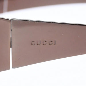 GUCCI グッチ シールド サングラス アイウェア GG1727/S 6N8 サイズ73□12 115 ブラウン メタル 美品 中古 4a006186
