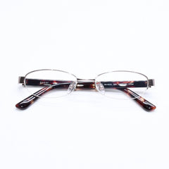 極美品 GUCCI グッチ ハーフリム 度入り眼鏡 メガネ GG-9679J B2E サイズ50□17-135 べっ甲カラー ブラウン 中古 4a006168