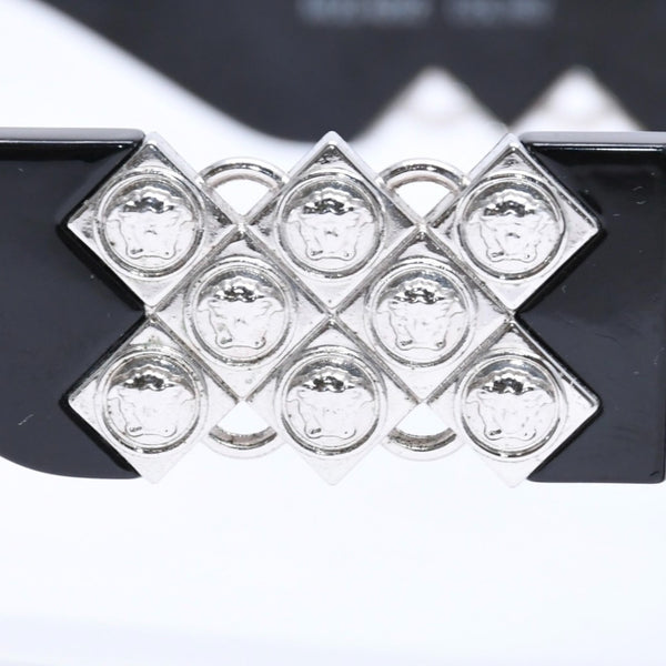VERSACE ヴェルサーチ サングラス アイウェア MOD.420/Z COL 852 メデューサ ブラック シルバー 美品 中古 4a006205