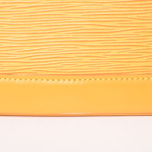 極美品 LOUIS VUITTON ルイヴィトン アルマ ハンドバッグ M52419 エピレザー タッシリイエロー シルバー金具 中古 4a006209
