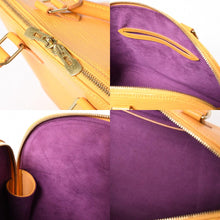 Load the image into the gallery viewer. 極美品 LOUIS VUITTON ルイヴィトン アルマ ハンドバッグ M52419 エピレザー タッシリイエロー シルバー金具 中古 4a006209