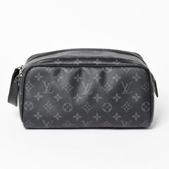 極美品 LOUIS VUITTON ルイヴィトン ドップ キット ハンドバッグ M46354 モノグラム エクリプス ブラック 中古 4a006103