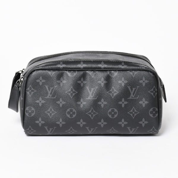 極美品 LOUIS VUITTON ルイヴィトン ドップ キット ハンドバッグ M46354 モノグラム エクリプス ブラック 中古 4a006103