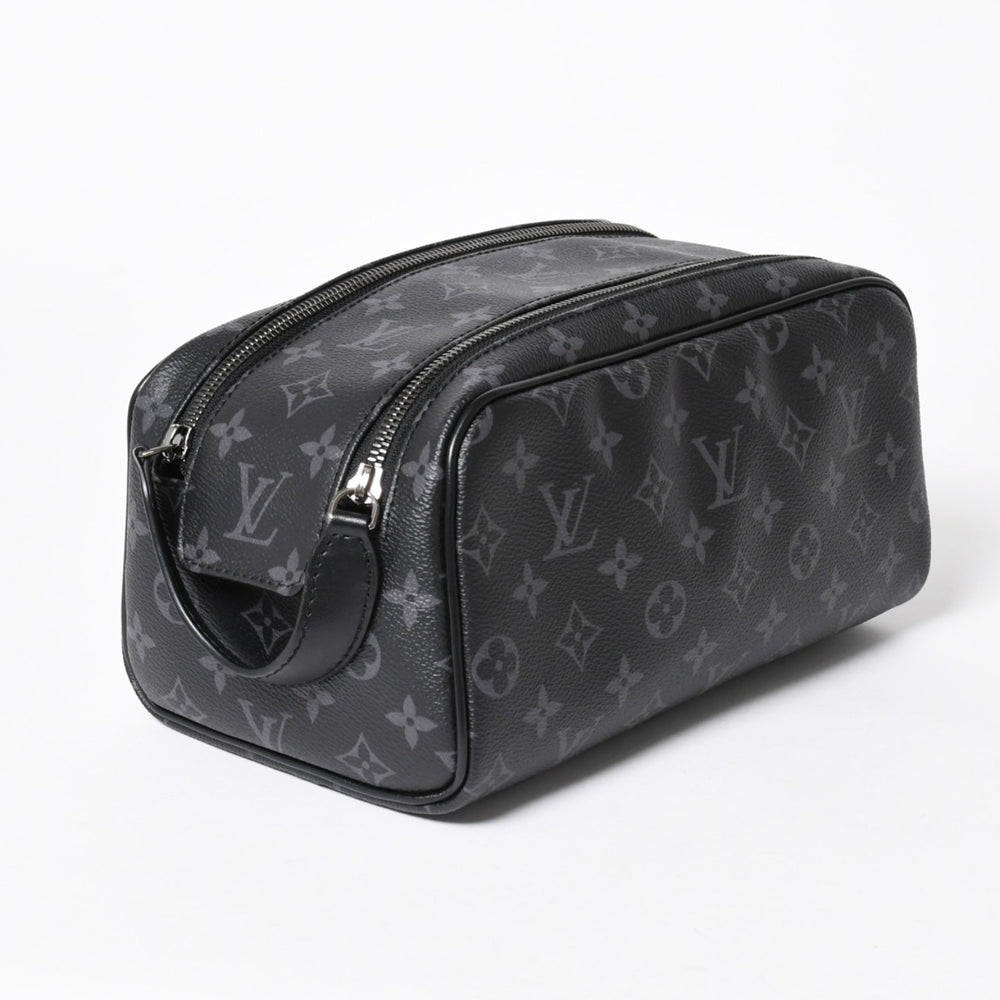 極美品 LOUIS VUITTON ルイヴィトン ドップ キット ハンドバッグ M46354 モノグラム エクリプス ブラック 中古 4a006103