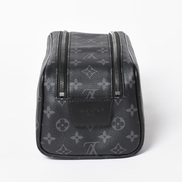 極美品 LOUIS VUITTON ルイヴィトン ドップ キット ハンドバッグ M46354 モノグラム エクリプス ブラック 中古 4a006103