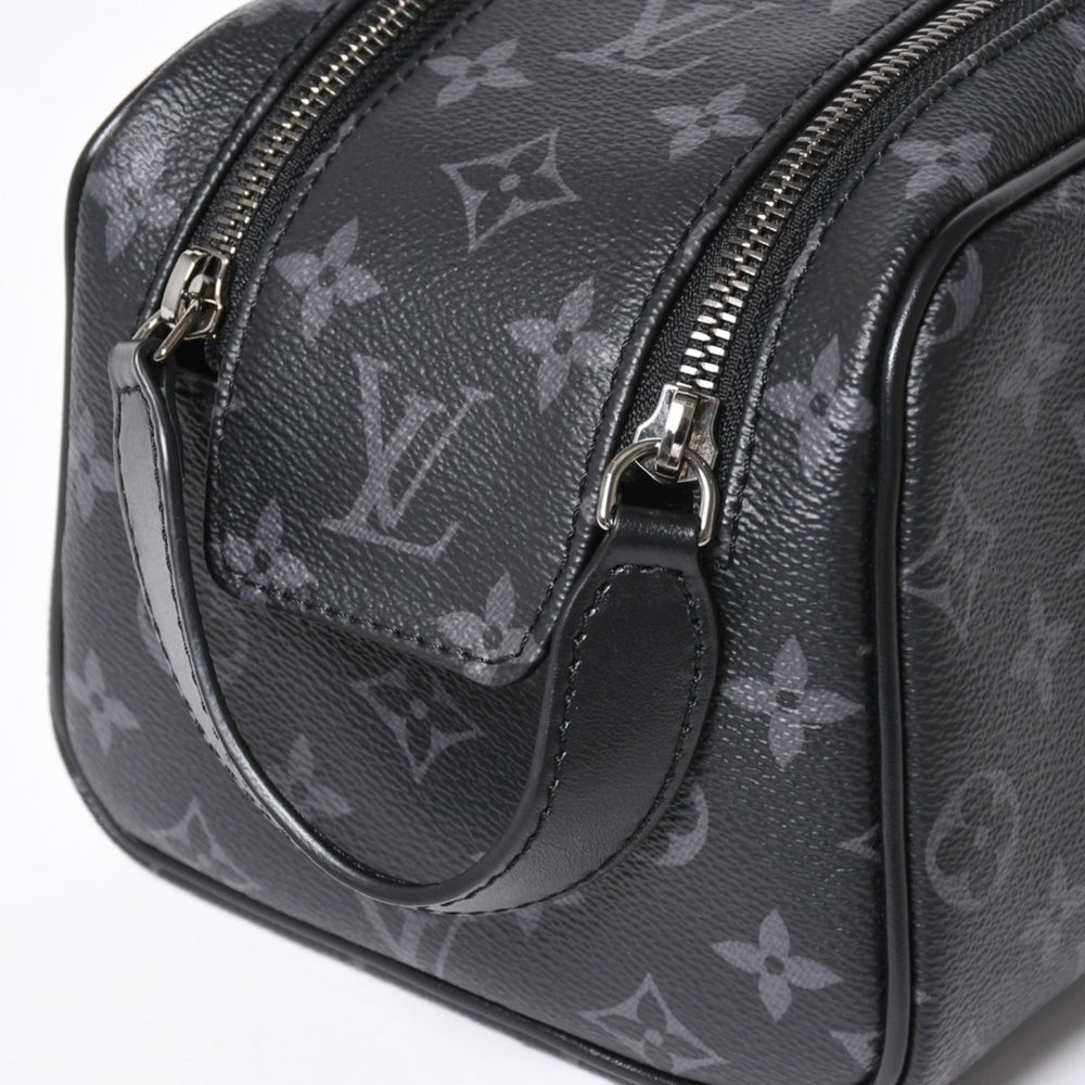 極美品 LOUIS VUITTON ルイヴィトン ドップ キット ハンドバッグ M46354 モノグラム エクリプス ブラック 中古 4a006103