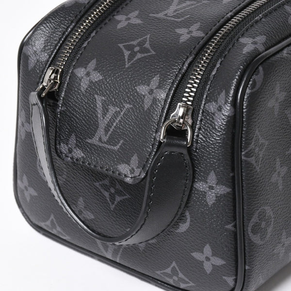 極美品 LOUIS VUITTON ルイヴィトン ドップ キット ハンドバッグ M46354 モノグラム エクリプス ブラック 中古 4a006103