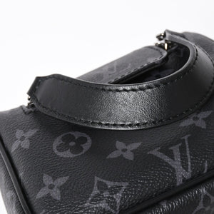 極美品 LOUIS VUITTON ルイヴィトン ドップ キット ハンドバッグ M46354 モノグラム エクリプス ブラック 中古 4a006103