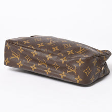 Load the image into the gallery viewer. LOUIS VUITTON ルイヴィトン トゥルーストワレット23 コスメポーチ クラッチバッグ ポーチ モノグラム ブラウン 美品 中古 4a006084
