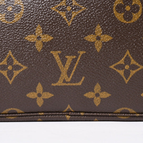 LOUIS VUITTON ルイヴィトン トゥルーストワレット23 コスメポーチ クラッチバッグ ポーチ モノグラム ブラウン 美品 中古 4a006084