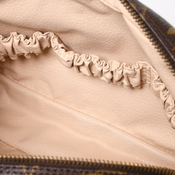LOUIS VUITTON ルイヴィトン トゥルーストワレット23 コスメポーチ クラッチバッグ ポーチ モノグラム ブラウン 美品 中古 4a006084