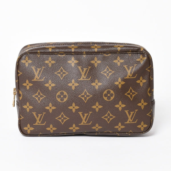 極美品 LOUIS VUITTON ルイヴィトン トゥルーストワレット 23 セカンドバッグ クラッチバッグ M47524 ブラウン ゴールド金具 中古 4a006071