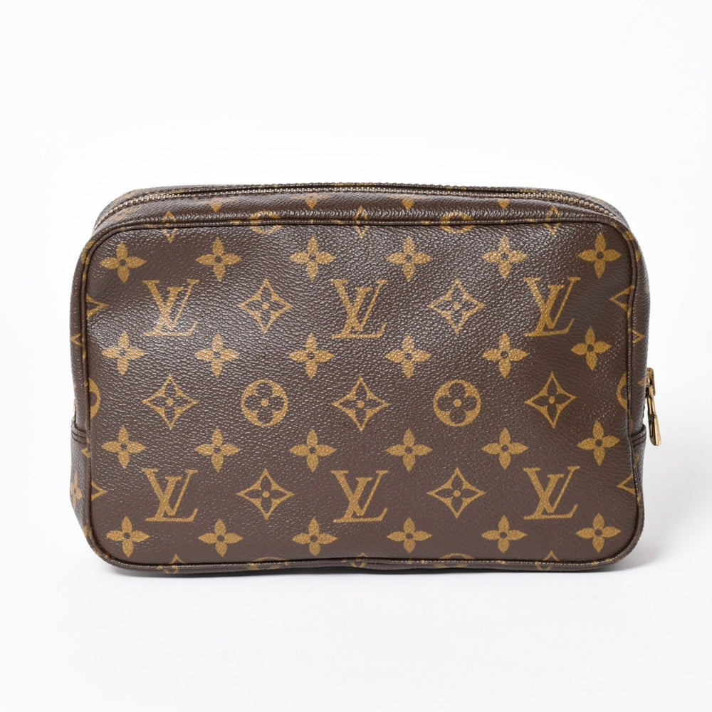 極美品 LOUIS VUITTON ルイヴィトン トゥルーストワレット 23 セカンドバッグ クラッチバッグ M47524 ブラウン ゴールド金具 中古 4a006071