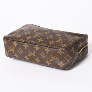 極美品 LOUIS VUITTON ルイヴィトン トゥルーストワレット 23 セカンドバッグ クラッチバッグ M47524 ブラウン ゴールド金具 中古 4a006071