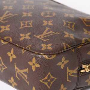 極美品 LOUIS VUITTON ルイヴィトン トゥルーストワレット 23 セカンドバッグ クラッチバッグ M47524 ブラウン ゴールド金具 中古 4a006071