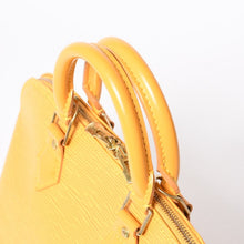 Load the image into the gallery viewer. 極美品 LOUIS VUITTON ルイヴィトン アルマ ハンドバッグ M52419 エピレザー タッシリイエロー シルバー金具 中古 4a006209