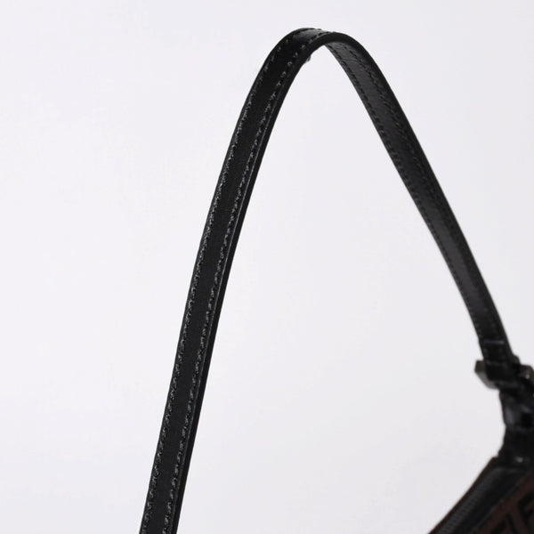 極美品 FENDI フェンディ ショルダーバッグ ズッキーノ 2241-8BR267JQ5-039 ブラウン シルバー金具 中古 4a006227