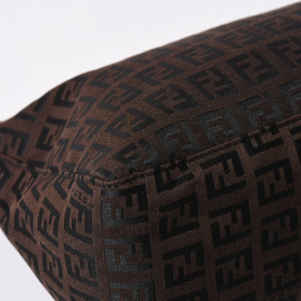 極美品 FENDI フェンディ ショルダーバッグ ズッキーノ 2241-8BR267JQ5-039 ブラウン シルバー金具 中古 4a006227