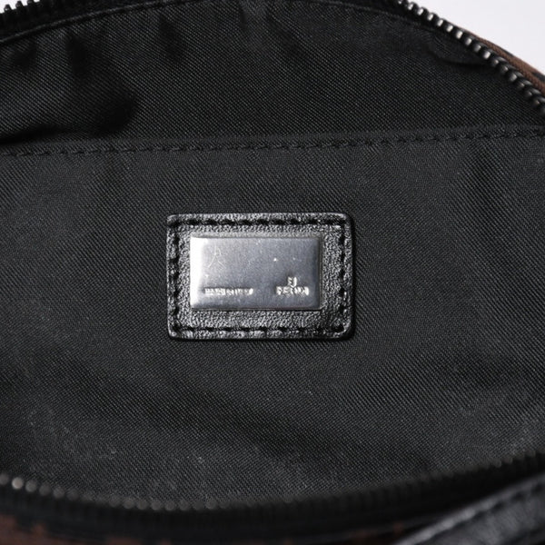 極美品 FENDI フェンディ ショルダーバッグ ズッキーノ 2241-8BR267JQ5-039 ブラウン シルバー金具 中古 4a006227