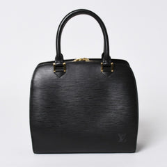 極美品 LOUIS VUITTON ルイヴィトン エピ ポンヌフ ハンドバッグ M52052 エピレザー ブラック ゴールド金具 中古 4a006241