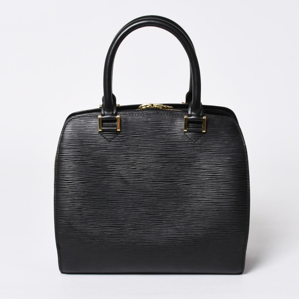 極美品 LOUIS VUITTON ルイヴィトン エピ ポンヌフ ハンドバッグ M52052 エピレザー ブラック ゴールド金具 中古 4a006241