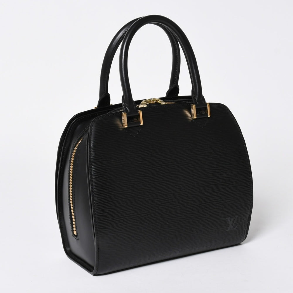 極美品 LOUIS VUITTON ルイヴィトン エピ ポンヌフ ハンドバッグ M52052 エピレザー ブラック ゴールド金具 中古 4a006241