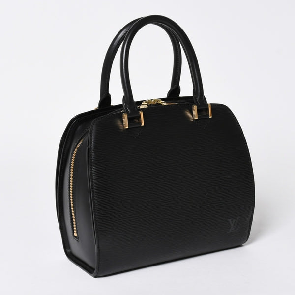 極美品 LOUIS VUITTON ルイヴィトン エピ ポンヌフ ハンドバッグ M52052 エピレザー ブラック ゴールド金具 中古 4a006241