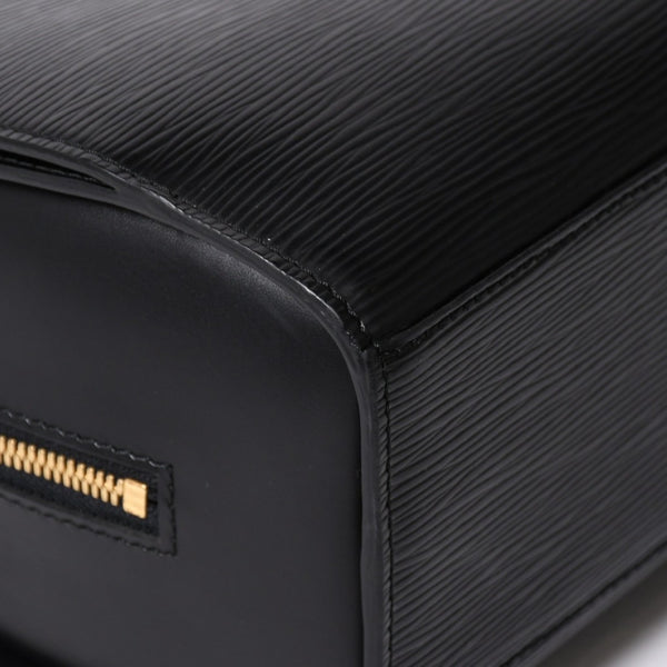 極美品 LOUIS VUITTON ルイヴィトン エピ ポンヌフ ハンドバッグ M52052 エピレザー ブラック ゴールド金具 中古 4a006241