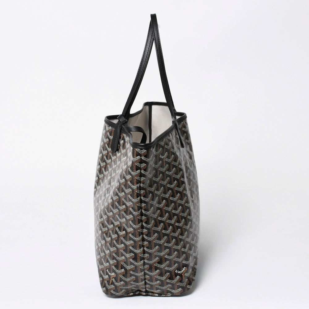 Like new GOYARD Saint Louis PM bag tote bag STLCROPMLTY01CL01P black PVC leather used 4a006428