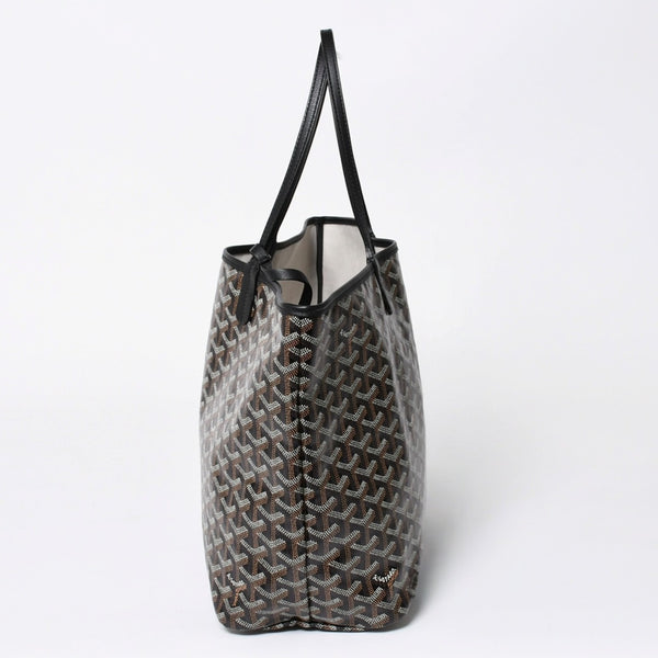 新品同様品 GOYARD ゴヤール サンルイPM バッグ トートバッグ STLCROPMLTY01CL01P ブラック PVC レザー 中古 4a006428