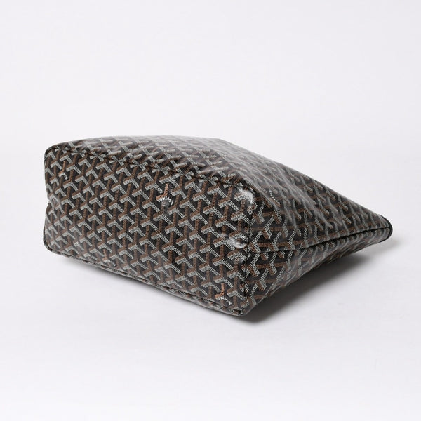 新品同様品 GOYARD ゴヤール サンルイPM バッグ トートバッグ STLCROPMLTY01CL01P ブラック PVC レザー 中古 4a006428