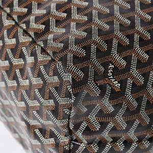 新品同様品 GOYARD ゴヤール サンルイPM バッグ トートバッグ STLCROPMLTY01CL01P ブラック PVC レザー 中古 4a006428