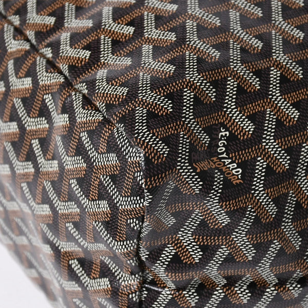 新品同様品 GOYARD ゴヤール サンルイPM バッグ トートバッグ STLCROPMLTY01CL01P ブラック PVC レザー 中古 4a006428
