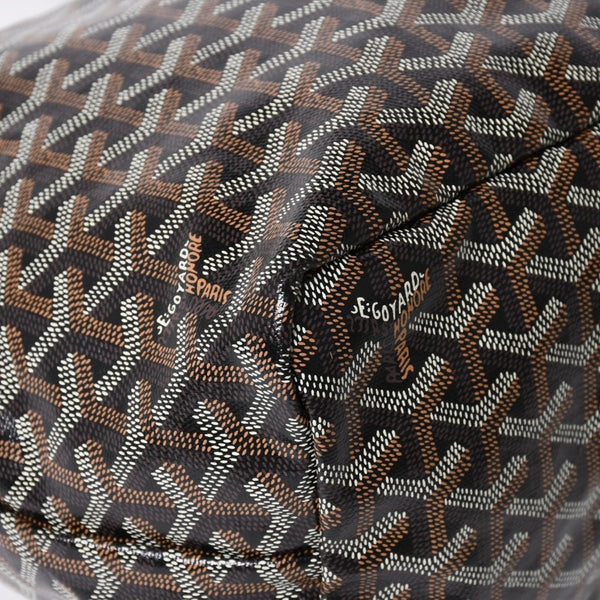 新品同様品 GOYARD ゴヤール サンルイPM バッグ トートバッグ STLCROPMLTY01CL01P ブラック PVC レザー 中古 4a006428