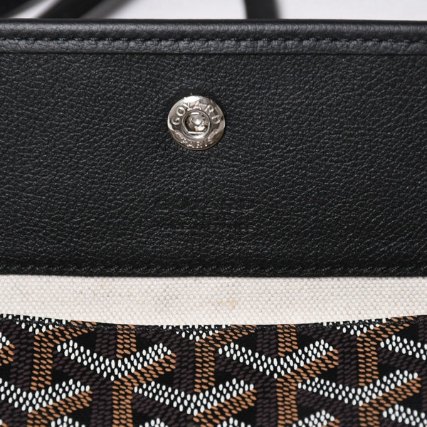 新品同様品 GOYARD ゴヤール サンルイPM バッグ トートバッグ STLCROPMLTY01CL01P ブラック PVC レザー 中古 4a006428