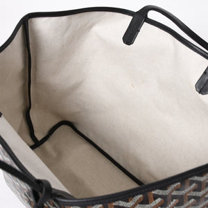 新品同様品 GOYARD ゴヤール サンルイPM バッグ トートバッグ STLCROPMLTY01CL01P ブラック PVC レザー 中古 4a006428