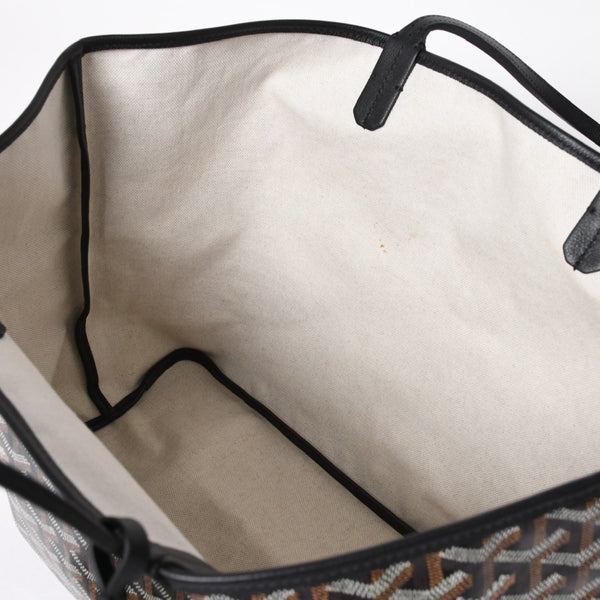 新品同様品 GOYARD ゴヤール サンルイPM バッグ トートバッグ STLCROPMLTY01CL01P ブラック PVC レザー 中古 4a006428
