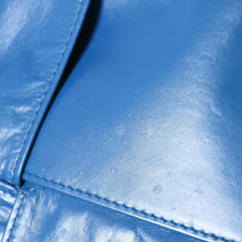 Load the image into the gallery viewer. 極美品 BOTTEGA VENETA ボッテガヴェネタ アルコ カメラバッグ ショルダーバッグ 731165VCQ714424 カーフスキン レザー ブルー 中古 4a006219