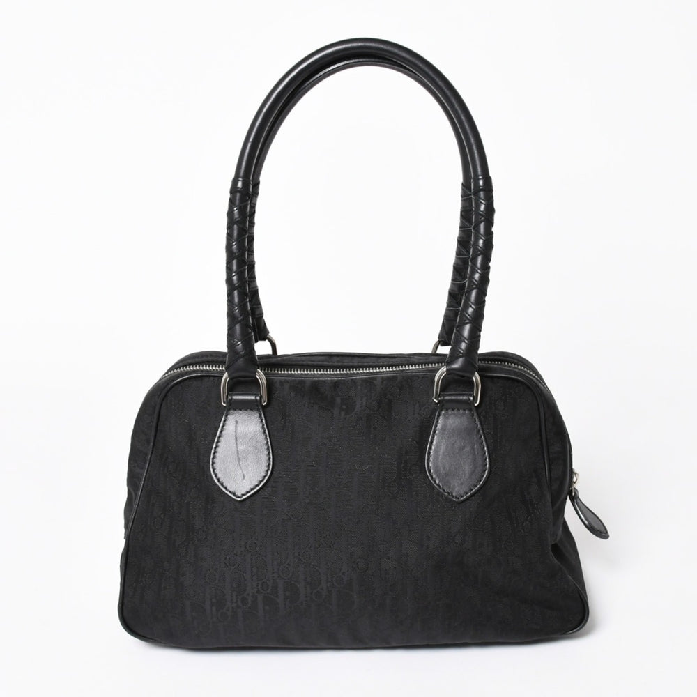極美品 Christian Dior クリスチャンディオール ラブリー ハンドバッグ 02-BO-0097 トロッター ブラック ガリアーノ期 中古 4a006210