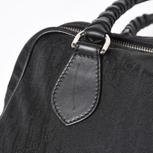 極美品 Christian Dior クリスチャンディオール ラブリー ハンドバッグ 02-BO-0097 トロッター ブラック ガリアーノ期 中古 4a006210