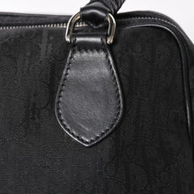 Load the image into the gallery viewer. 極美品 Christian Dior クリスチャンディオール ラブリー ハンドバッグ 02-BO-0097 トロッター ブラック ガリアーノ期 中古 4a006210