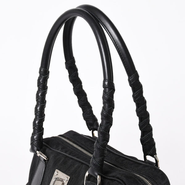 極美品 Christian Dior クリスチャンディオール ラブリー ハンドバッグ 02-BO-0097 トロッター ブラック ガリアーノ期 中古 4a006210