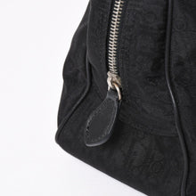 Load the image into the gallery viewer. 極美品 Christian Dior クリスチャンディオール ラブリー ハンドバッグ 02-BO-0097 トロッター ブラック ガリアーノ期 中古 4a006210