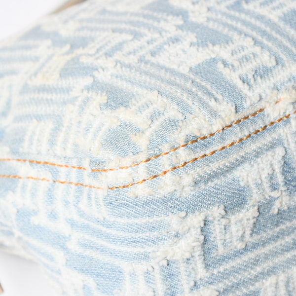 FENDI Mamma Bucket Shoulder Bag Mamma Bucket 2370-8BR003-TZH-068 Light Blue White Silver Hardware Good Condition Used 4a006236
