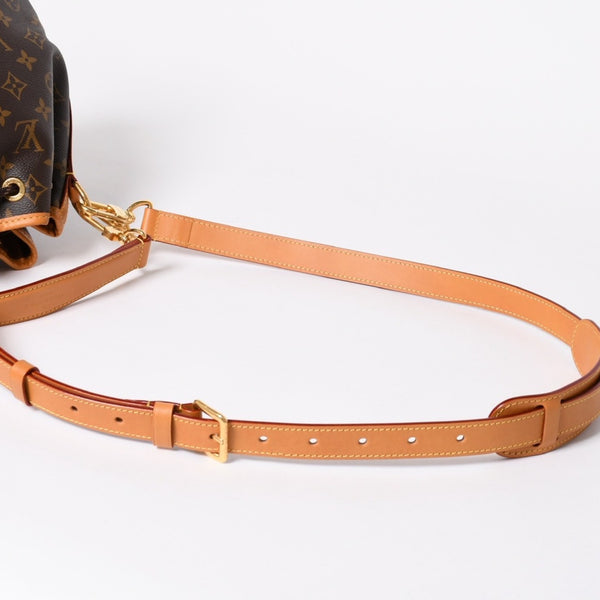 極美品 LOUIS VUITTON ルイヴィトン ノエ カーゴ バケットバッグ ショルダーバッグ M14017 ブラウン ゴールド金具 中古 4a006240