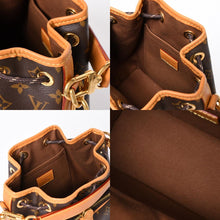 Load the image into the gallery viewer. 極美品 LOUIS VUITTON ルイヴィトン ノエ カーゴ バケットバッグ ショルダーバッグ M14017 ブラウン ゴールド金具 中古 4a006240