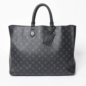 極美品 LOUIS VUITTON ルイヴィトン グラン サック トートバッグ M44733 モノグラムエクリプス ブラック シルバー金具 中古 4a006217