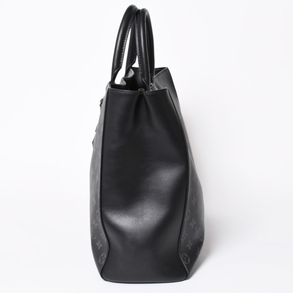 極美品 LOUIS VUITTON ルイヴィトン グラン サック トートバッグ M44733 モノグラムエクリプス ブラック シルバー金具 中古 4a006217