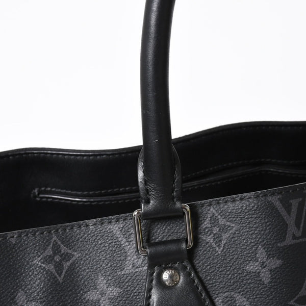極美品 LOUIS VUITTON ルイヴィトン グラン サック トートバッグ M44733 モノグラムエクリプス ブラック シルバー金具 中古 4a006217
